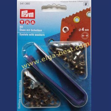 Prym 541360 Eyelets with washers 4mm
