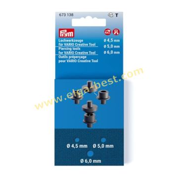673138 Prym Ponsgereedschap 4,5+5+6mm 3x5st