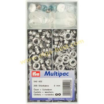 542422 Ringen schijven ms  8mm 200x zilver