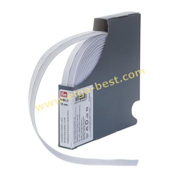 956052 Knoopsgaten elastiek 18mm 10m wit