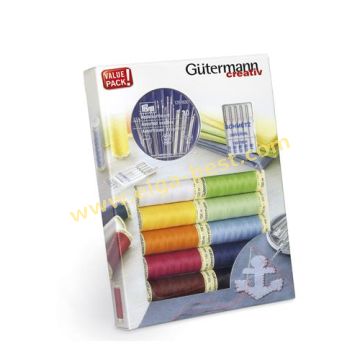 734562 sewing yarnset + naalden 10x100m assortie