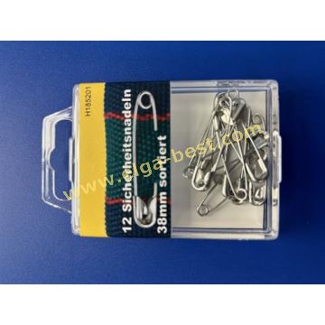 H185201 Veiligheidsspelden 38mm 12st nikkel 5x
