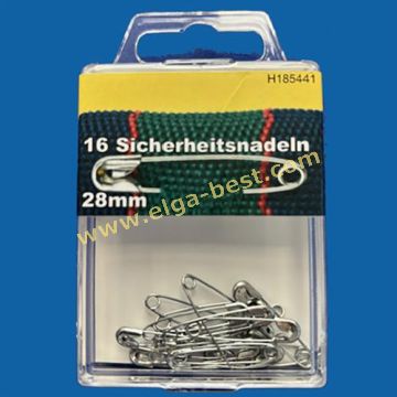 H185441 Veiligheidsspelden 28mm 16st nikkel 5x