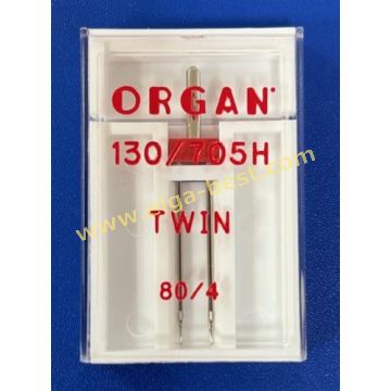 5102048 Organ Twin Needle 80/4 50x1
