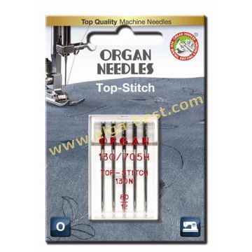 5600080BL 130/705H Top Stitch 130N Organ 80/12 20x