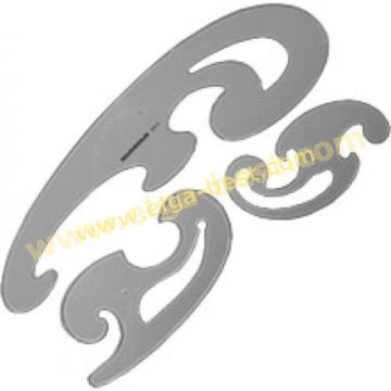 904-8003 Meetlatset burmeisterkurven set 3-delig