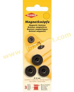 71126 Magnetkn&ouml;pfe zum ann&auml;hen18mm 5x3st brons